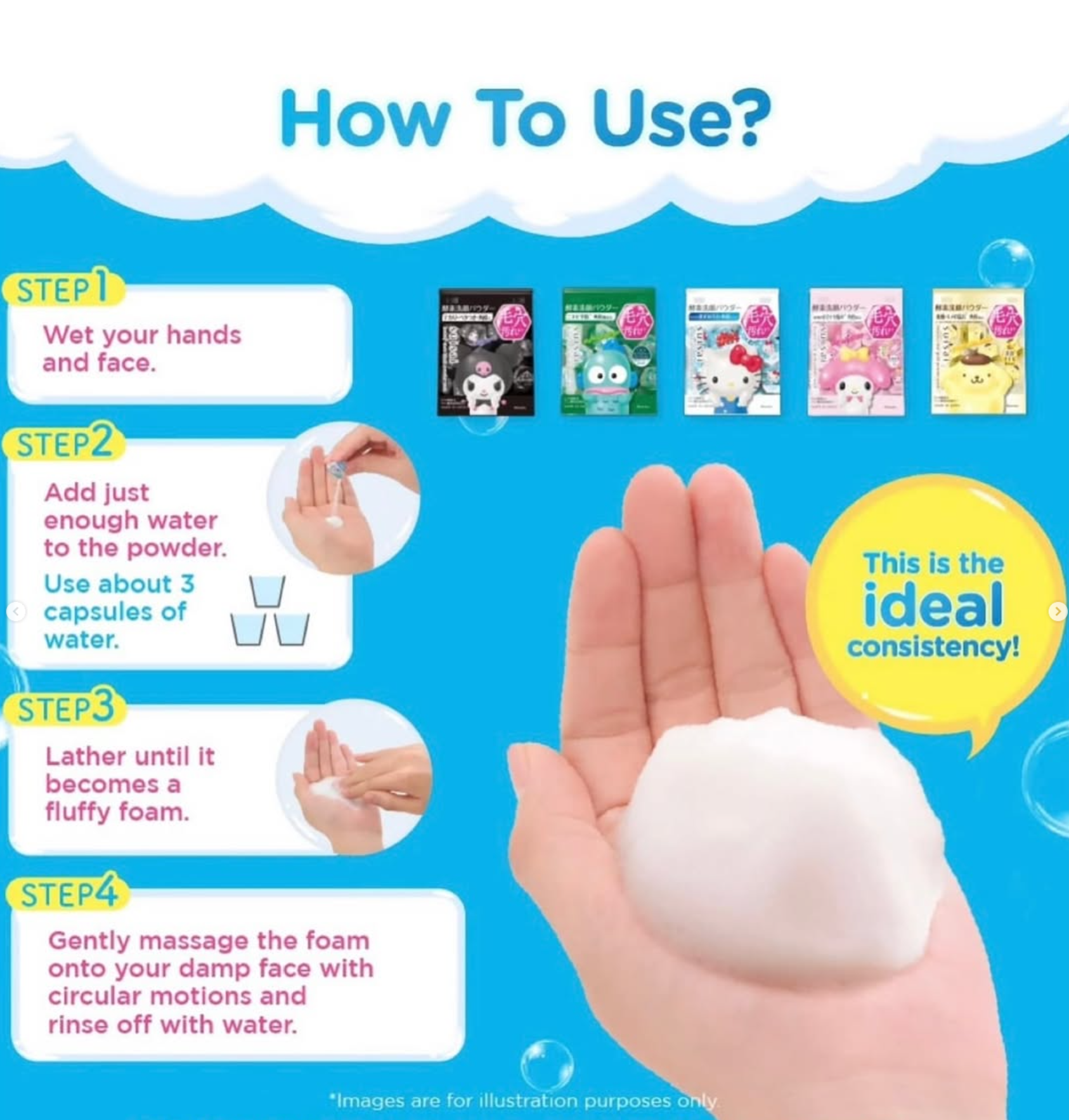 Kanebo Suisai Beauty Clear Powder Wash Sanrio Enzyme Facial Cleanser (32 Packs)