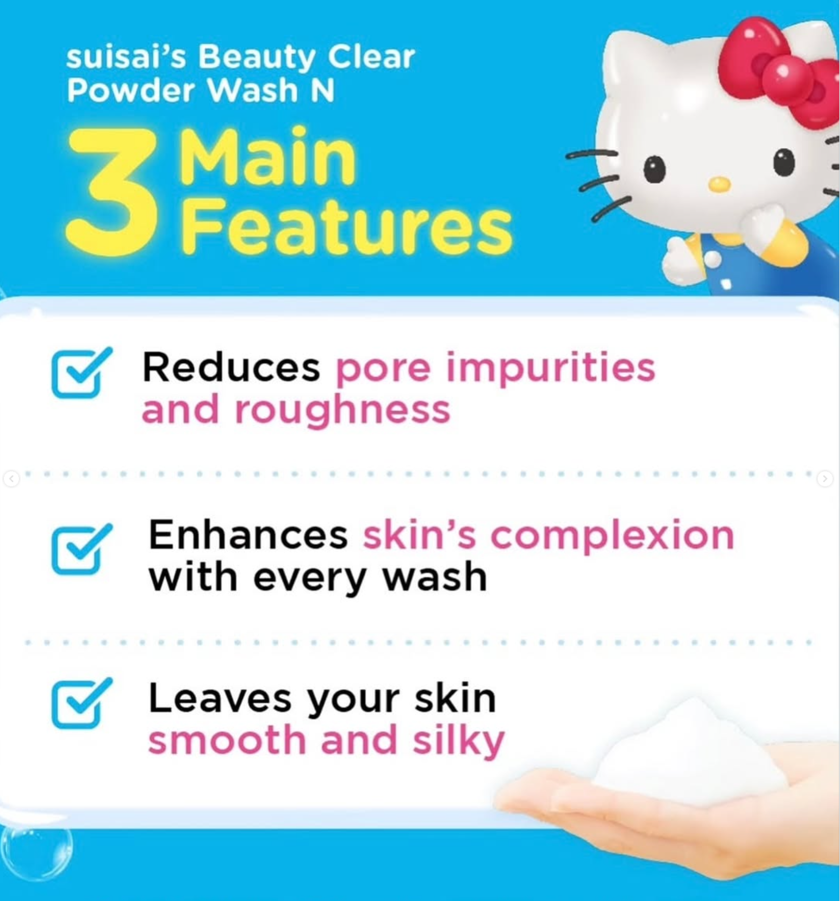 Kanebo Suisai Beauty Clear Powder Wash Sanrio Enzyme Facial Cleanser (32 Packs)