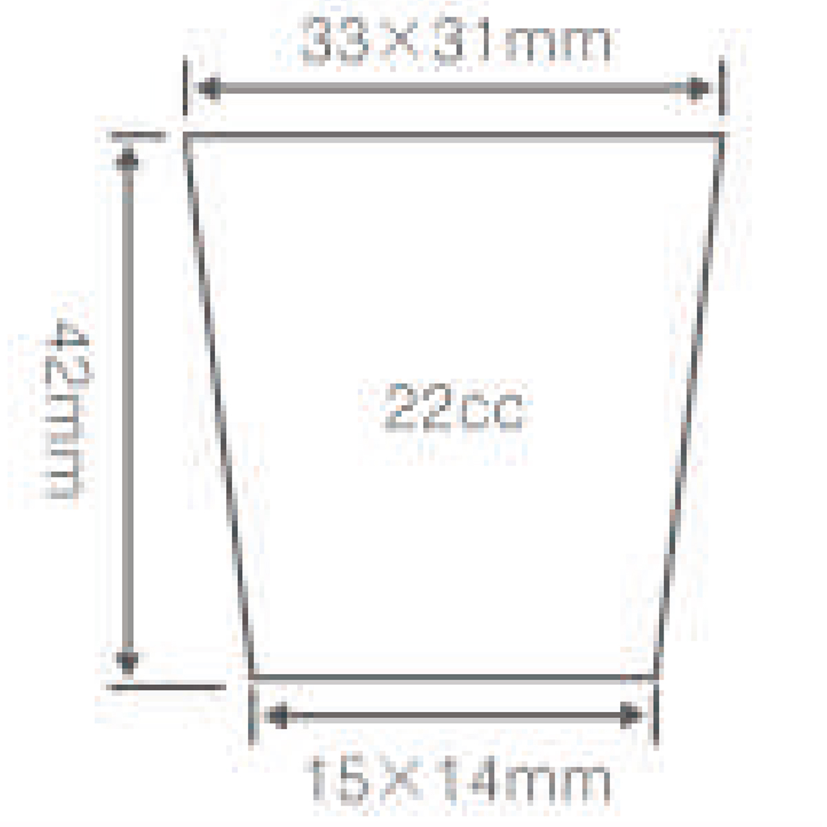PS 105 Cell Seed Starter Tray, 540*280mm, 22CC, 42mm Height