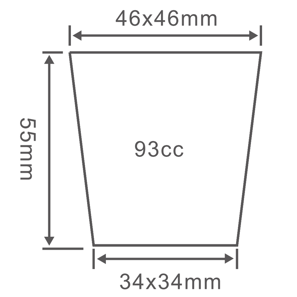 PS 50 Cell Seedling Starter Tray, 540*280mm, 93CC, 55mm Height