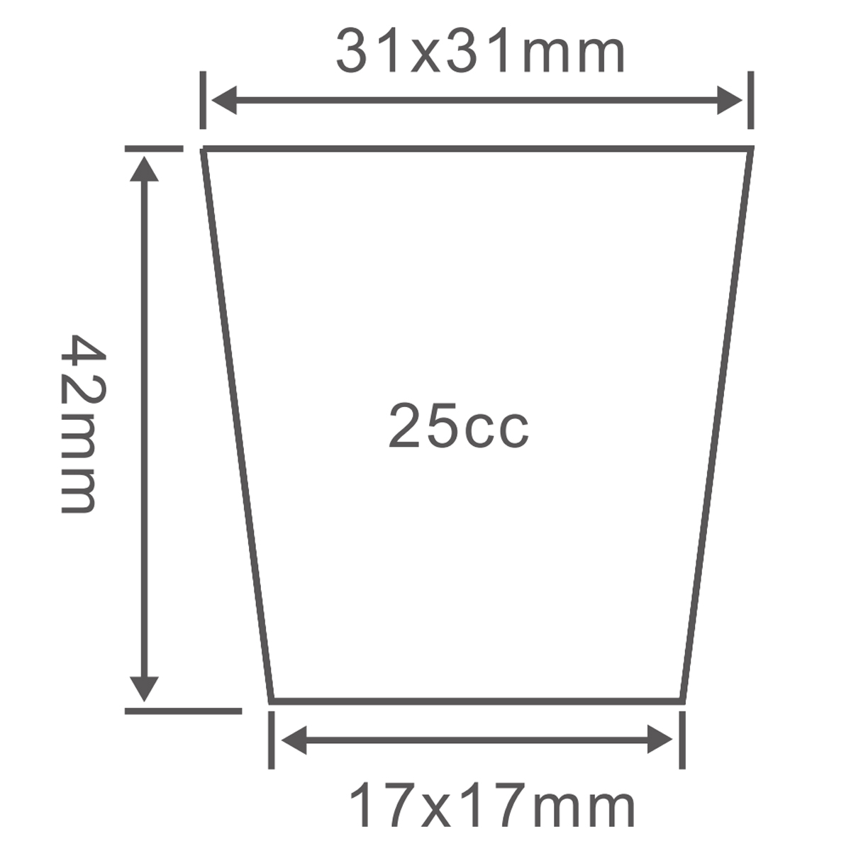 PS 128 Cell Seedling Plug Tray, 590*300mm, 25CC, 42mm Height