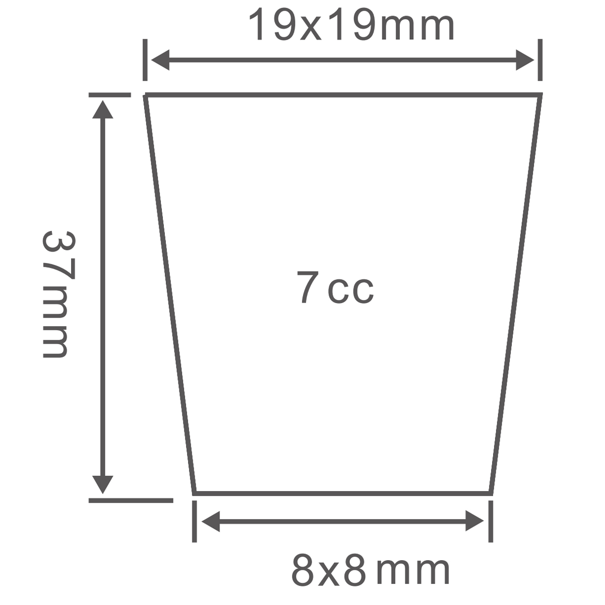 PS 288 Plug Tray, 540*280mm, 7CC, 37mm Height