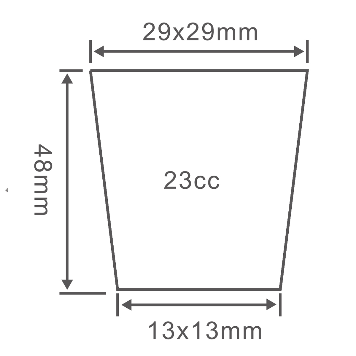 PS 128 Cell Nursery Plug Tray, 540*280mm, 23CC, 48mm Height