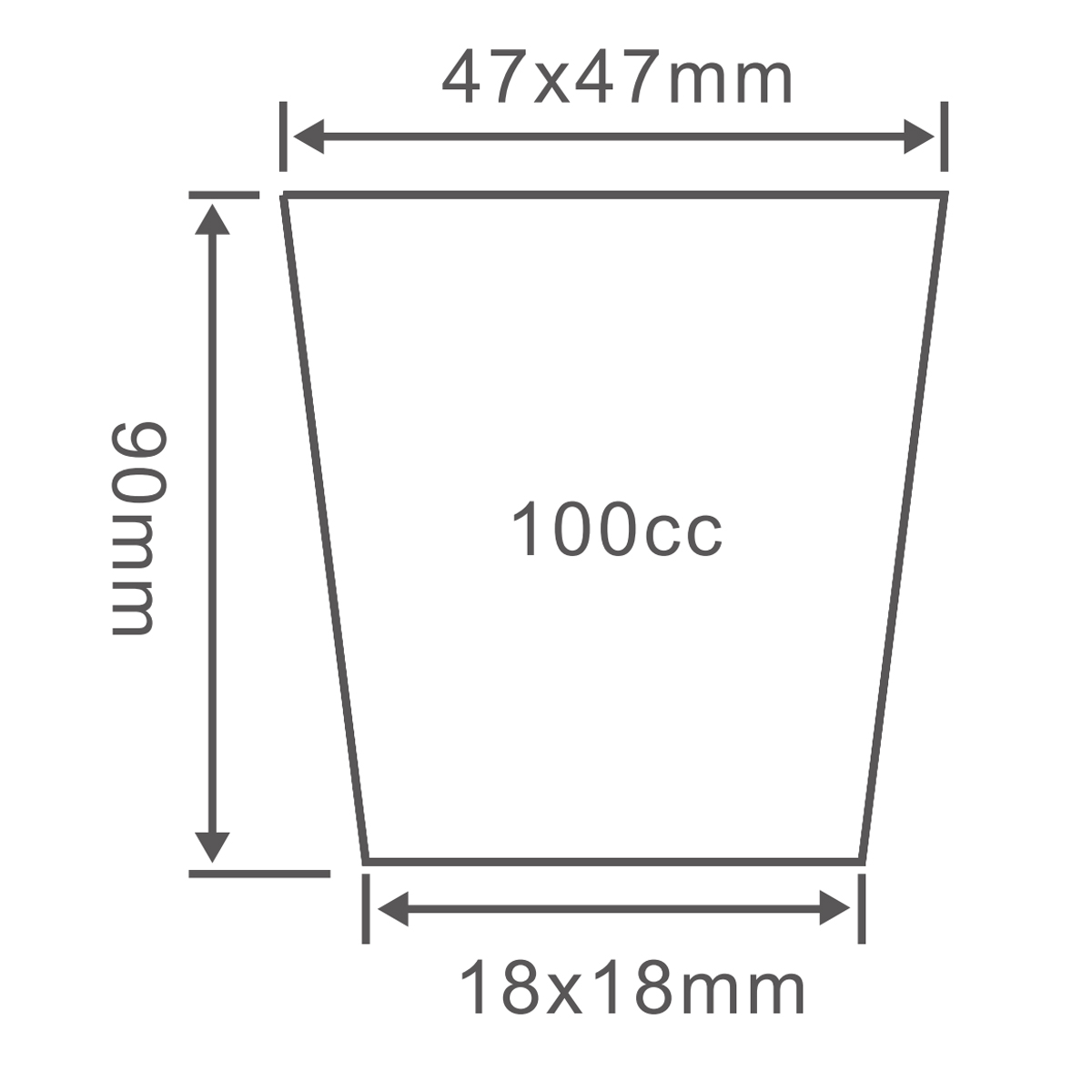 PS 50 Cell Seed Starter Tray, 540*280mm, 100CC, 90mm Height