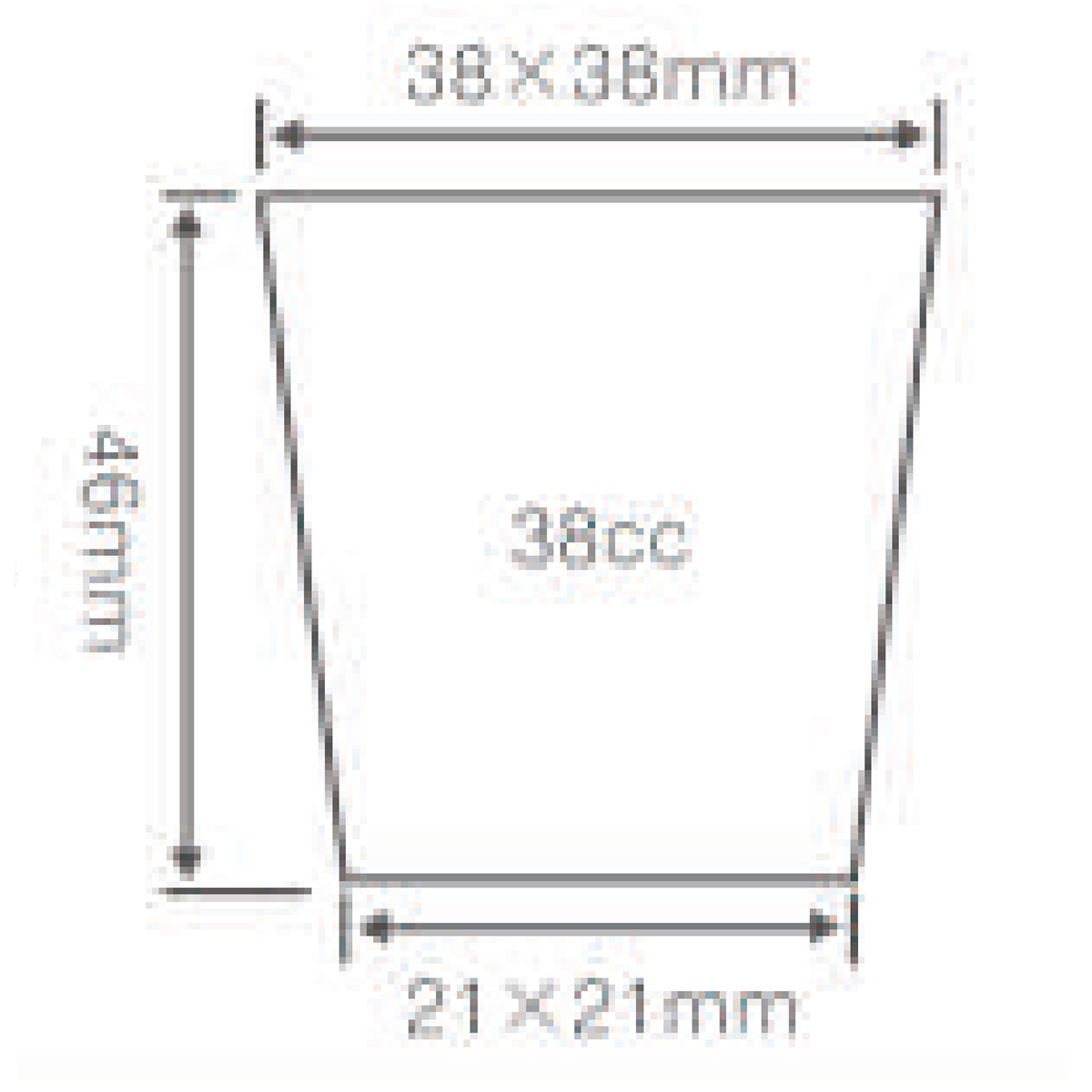 PS 72 Seed Starter Tray, 540*280mm, 38CC, 46mm Height