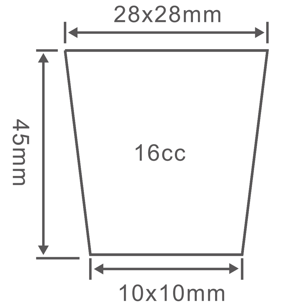 PS 128 Cell Nursery Trays, 508*267mm, 16CC, 45mm Height