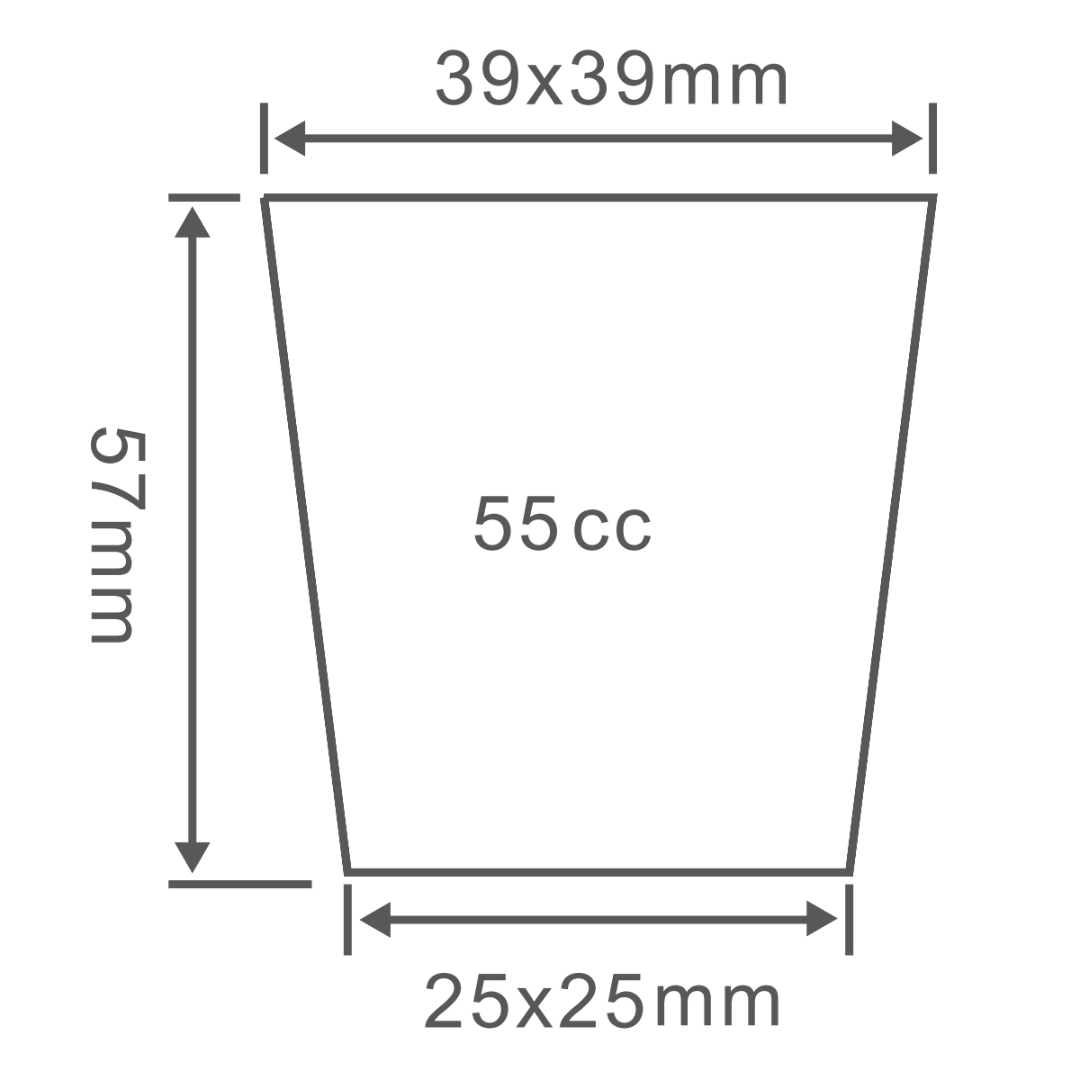 PS 72 Cell Seedling Tray, 515*260mm,45CC, 57mm Height