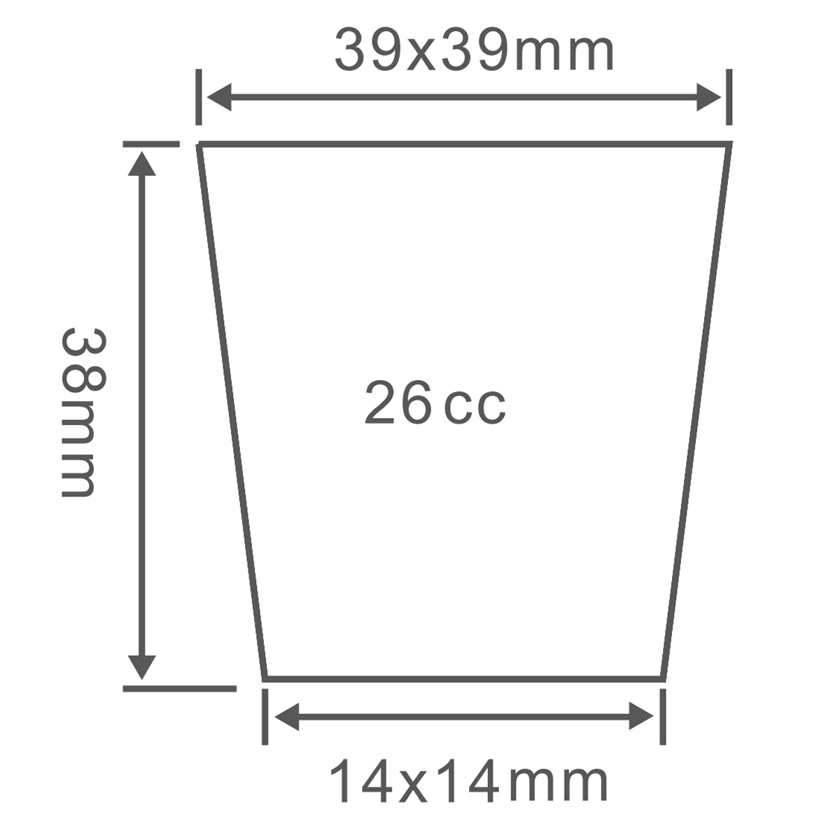 PS 72 Cell Propagation Tray, 515*260mm, 26CC, 38mm Height