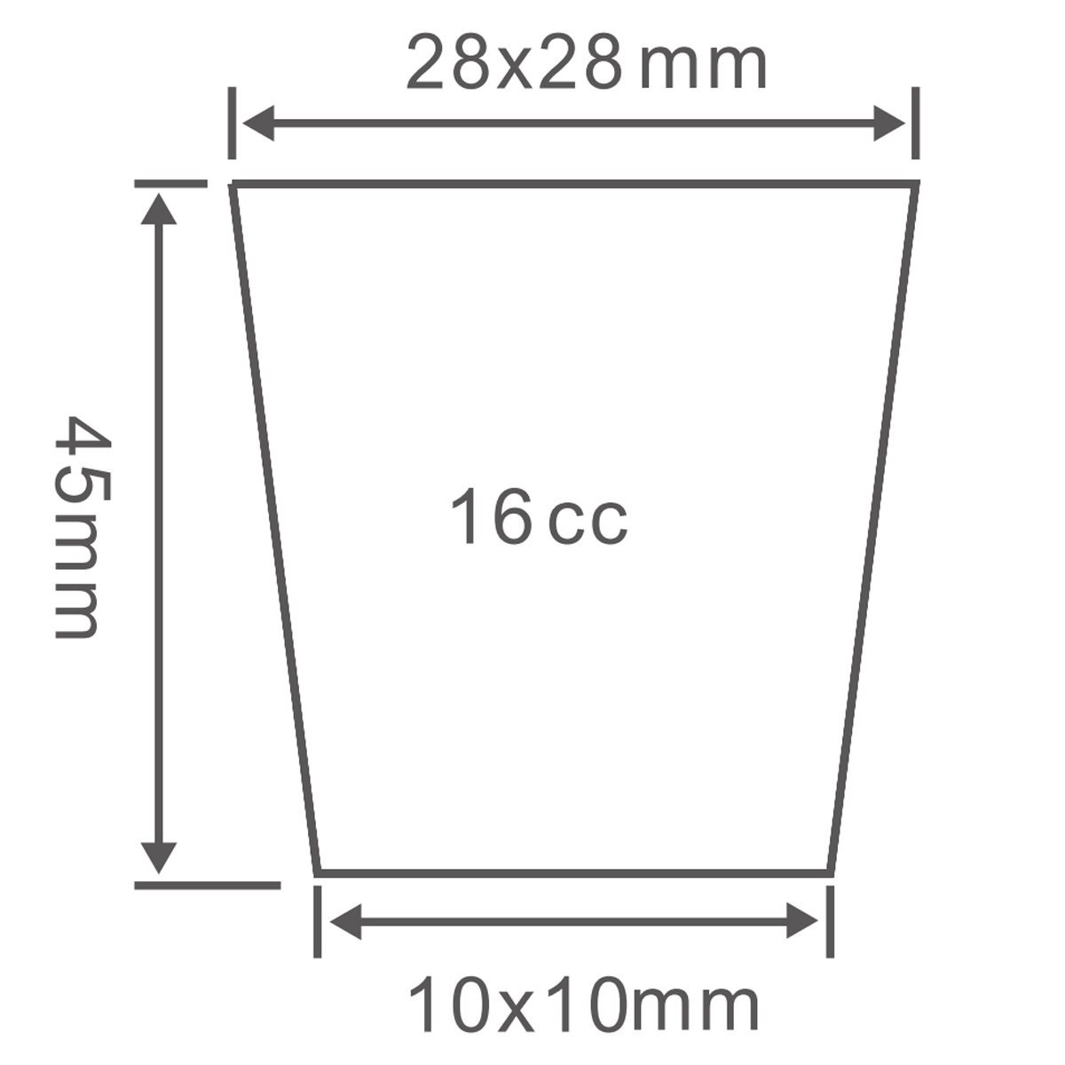 PS 128 Seed Tray, 504*267mm, 16CC, 45mm Height