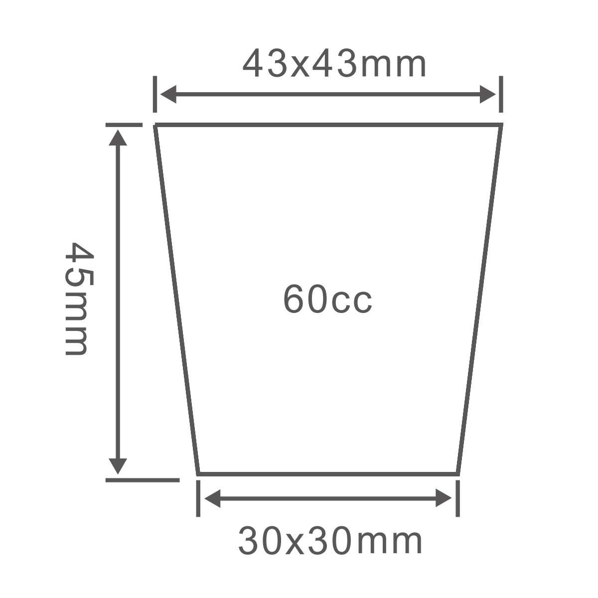 PS 30 Cell Seedling Starter Tray, 315*265mm, 60CC, 45mm Height