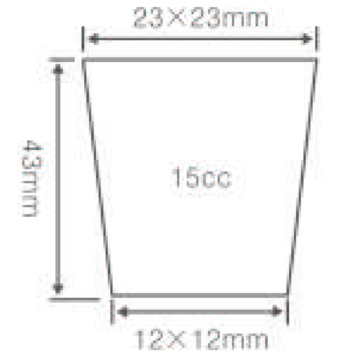 PS 200 Cell Tray, 540*280mm, 15CC, 43mm Height