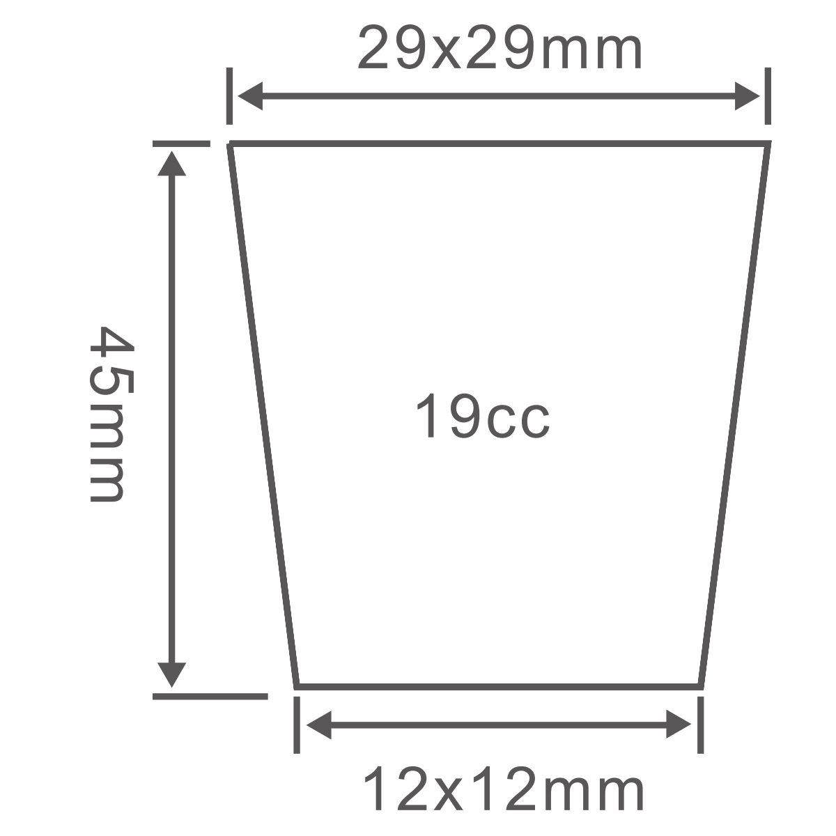 PS 128 Cell Plug Tray, 540*280mm, 19CC, 45mm Height