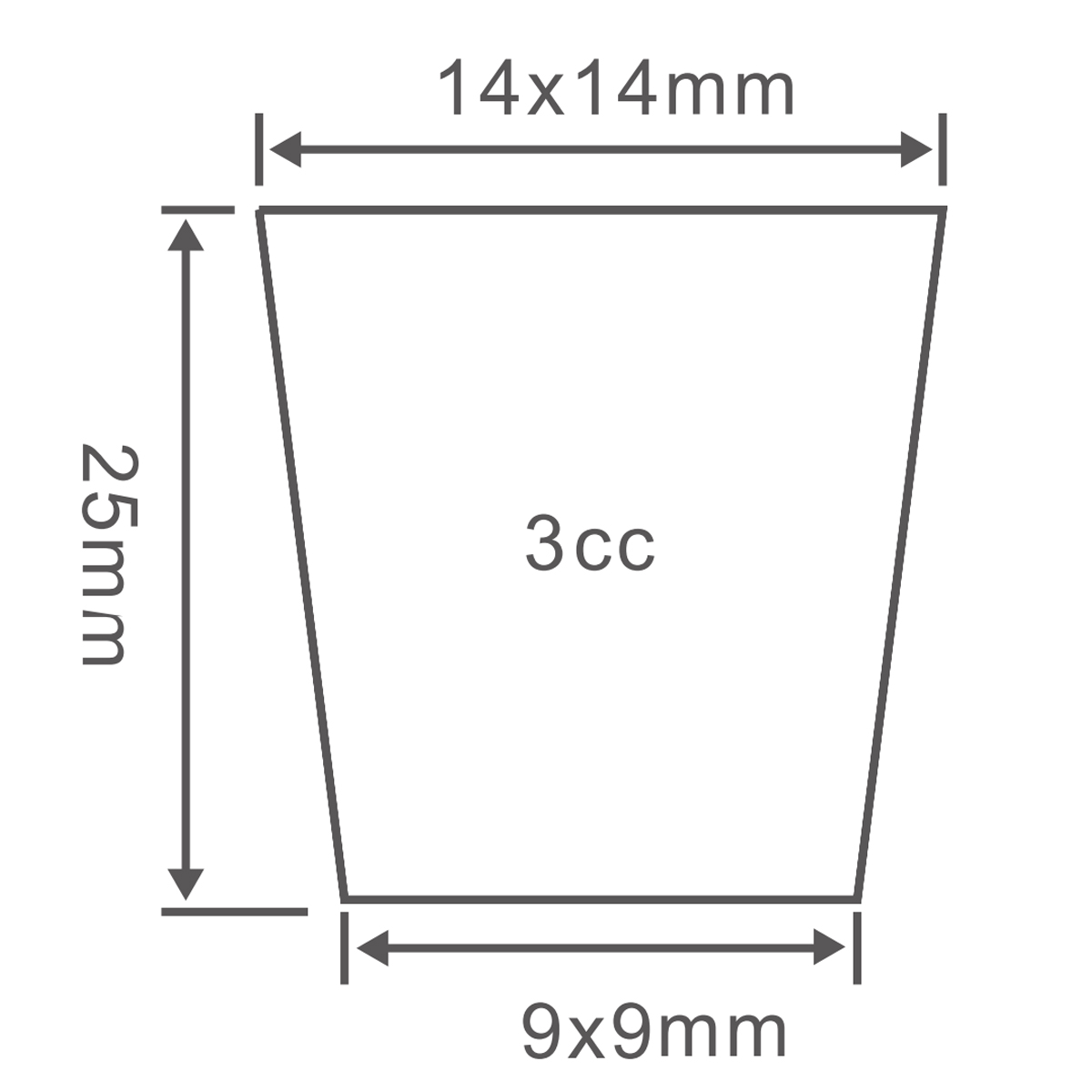 PS 512 Cell Plug Trays, 540*280mm, 3CC, 25mm Height