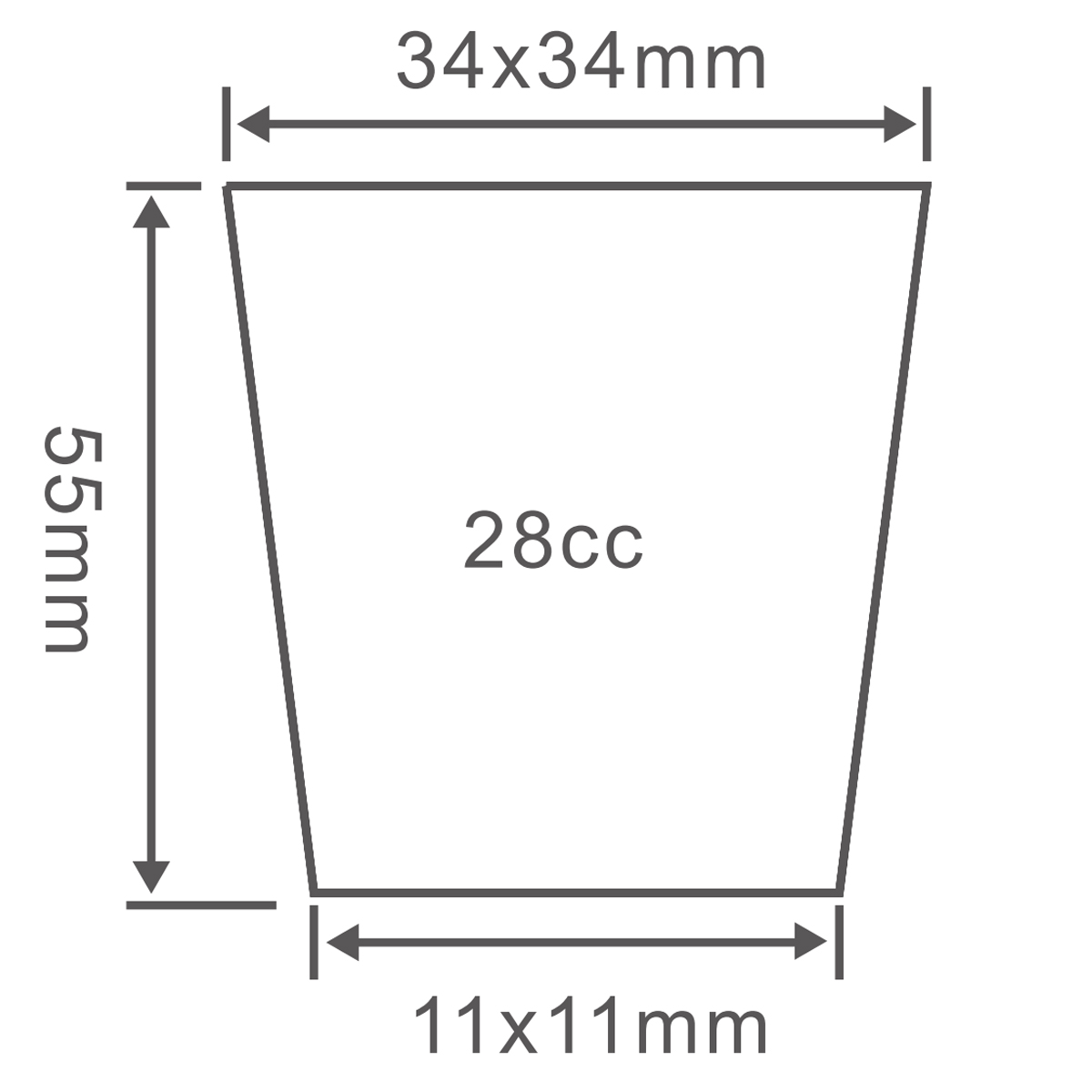 PS 162 Cell Seedling Tray, 685*355mm, 28CC, 55mm Height