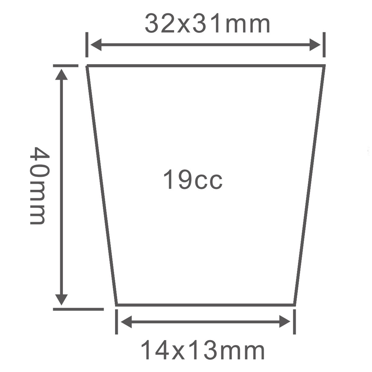 PS 105 Cell Seedling Tray, 540*280mm, 19CC, 40mm Height