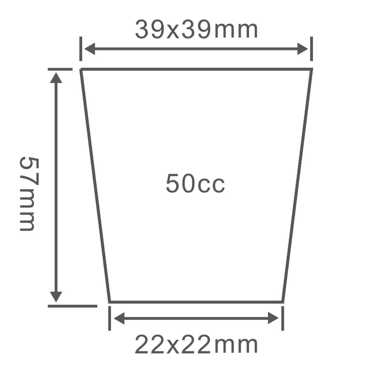 PS 12 Cell Seedling Tray, 180*135mm, 50CC, 57mm Height