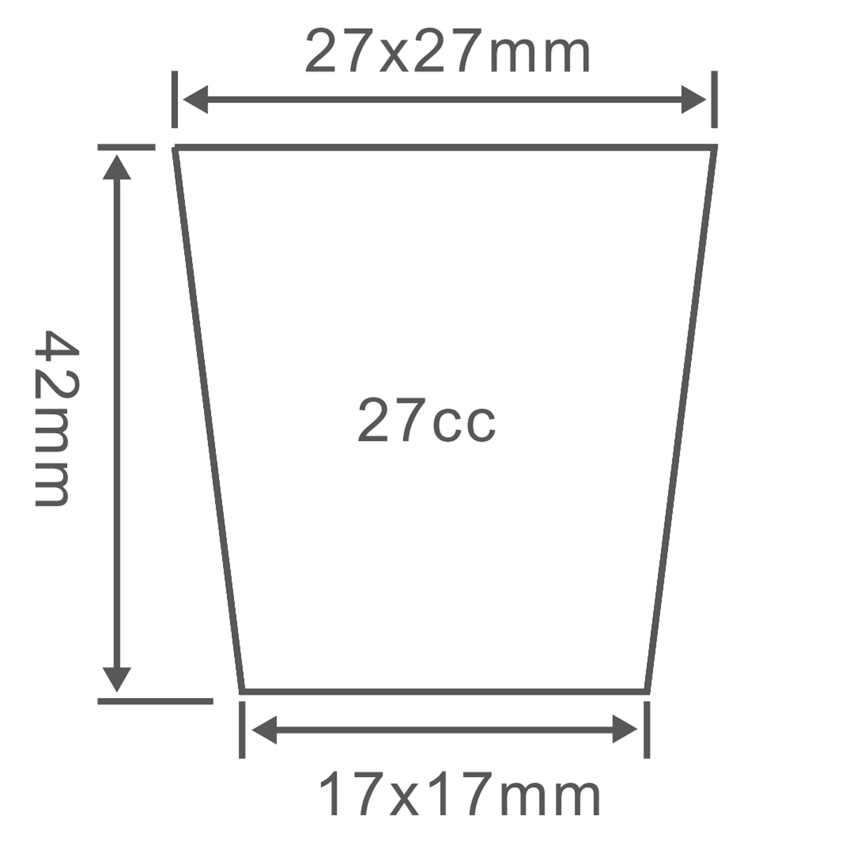 PS 105 Cell Seedling Tray, 540*280mm, 27CC, 42mm Height