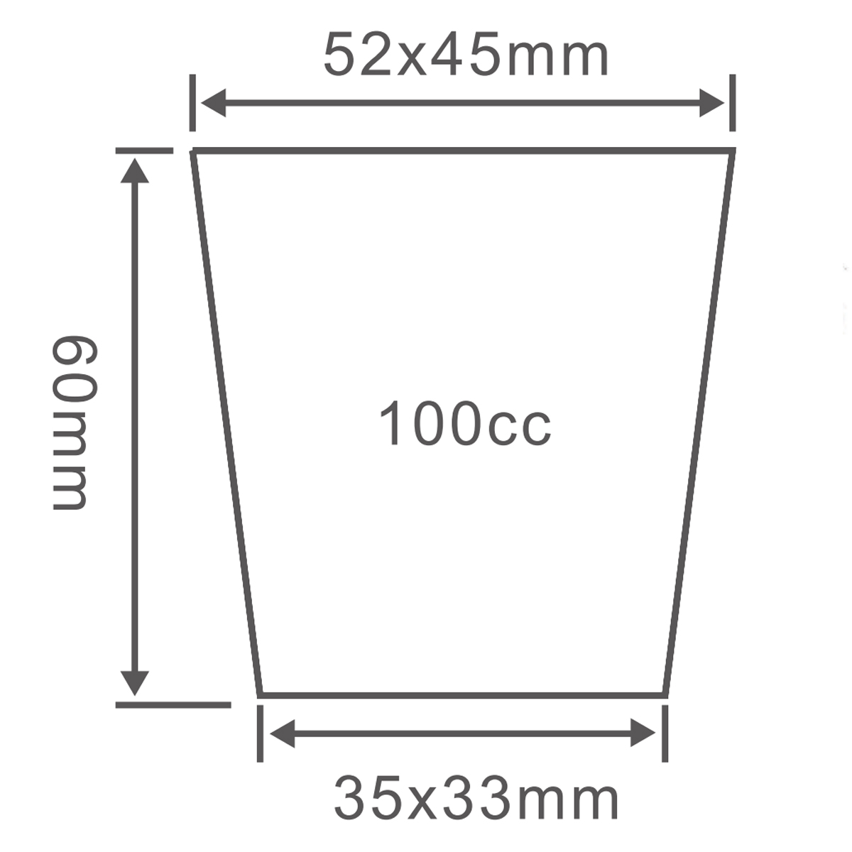 PS 10 Cell Seed Trays, 290*130mm, 100CC, 60mm Height