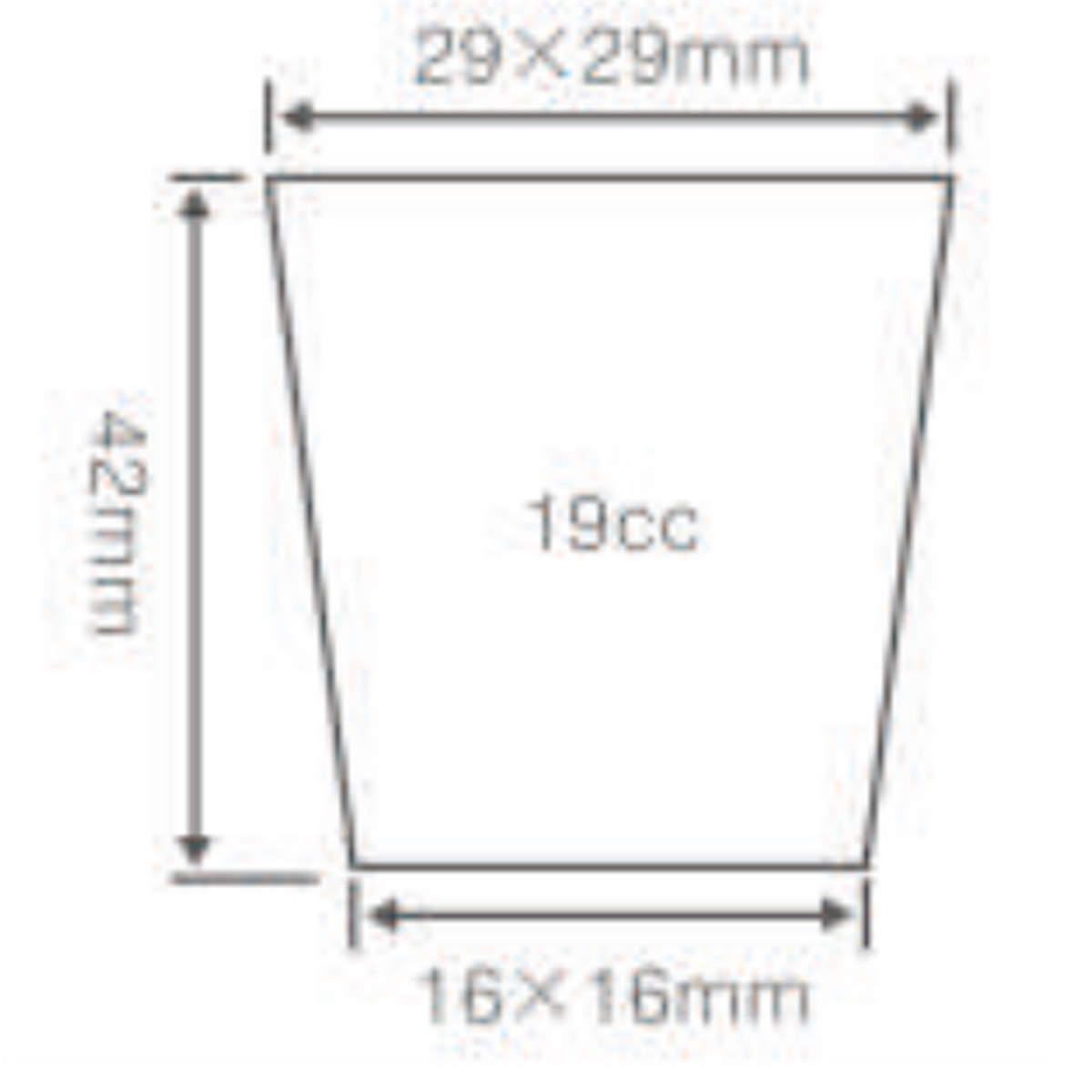 PS 128 Cell Seedling Plug Tray, 540*280mm, 19CC, 42mm Height
