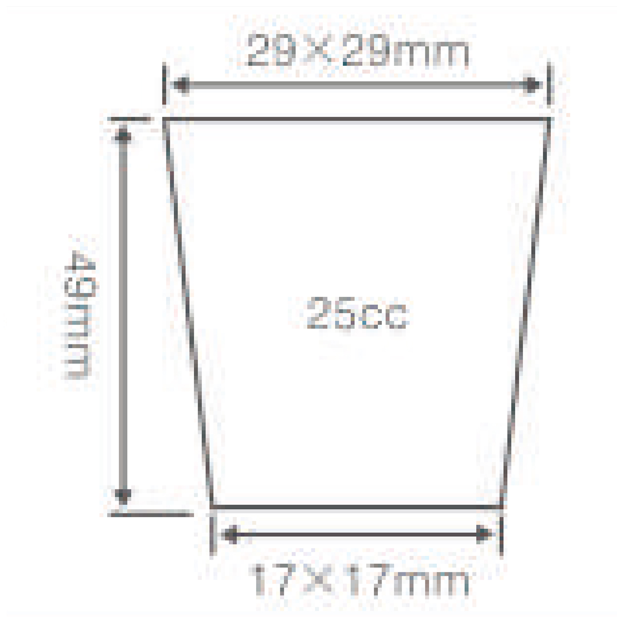 PS 128 Cell Seed Starter Tray, 540*280mm, 25CC, 49mm Height