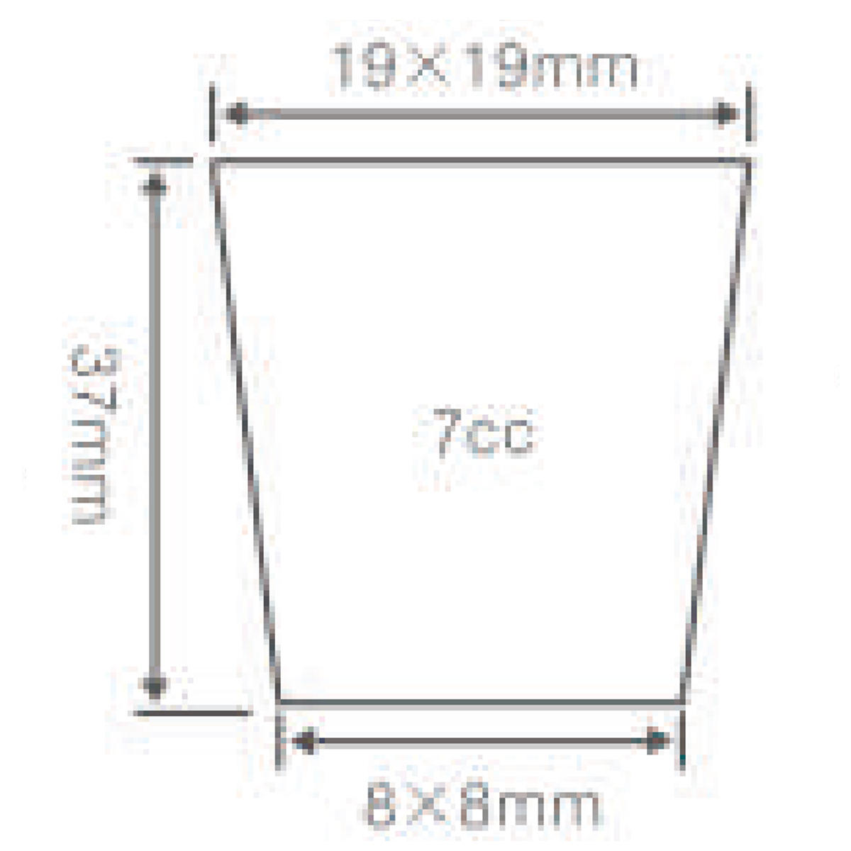 PS 288 Cell Plug Tray, 540*280mm, 7CC, 37mm Height