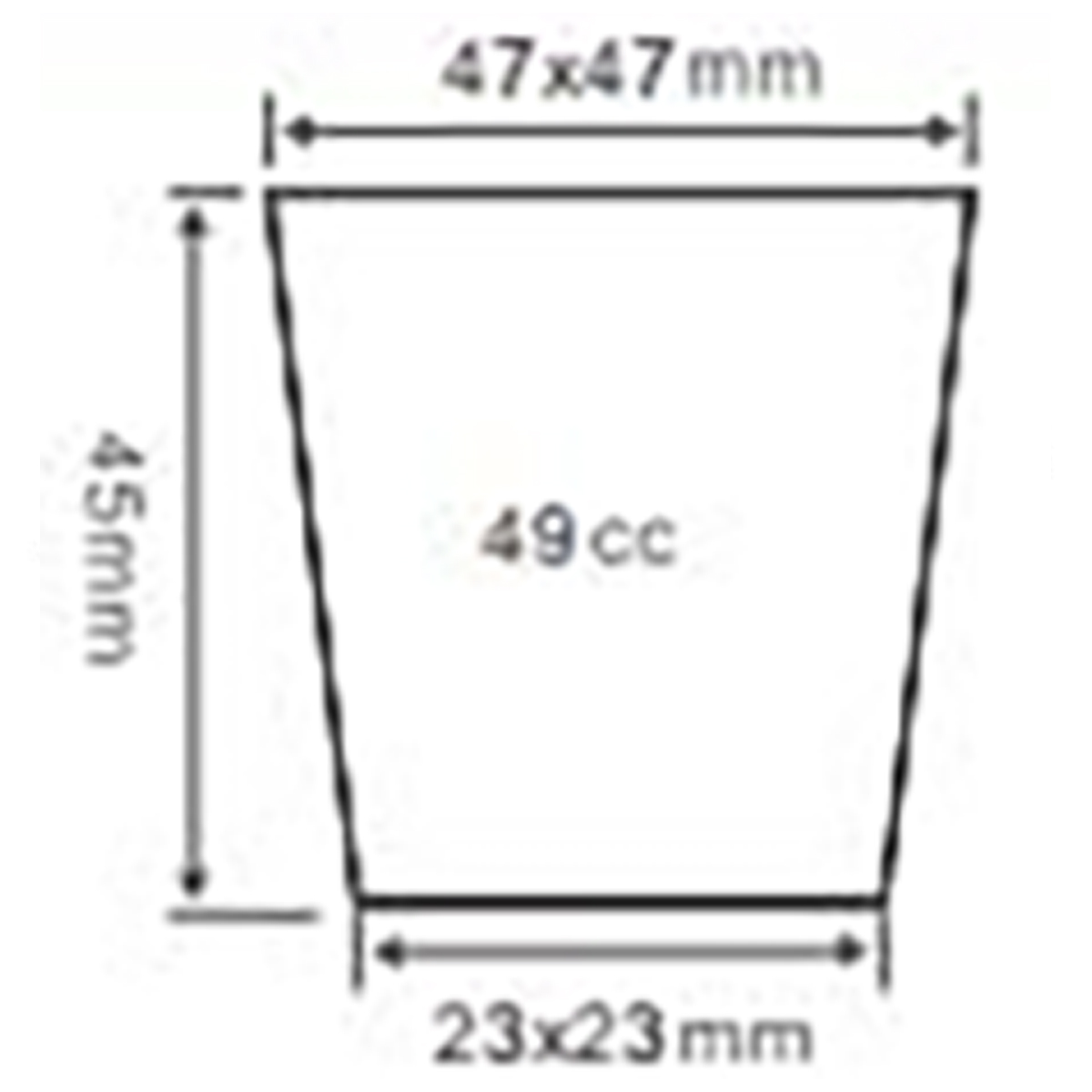 PS 50 Cell Plant Trays, 540*280mm, 49CC, 45mm Height
