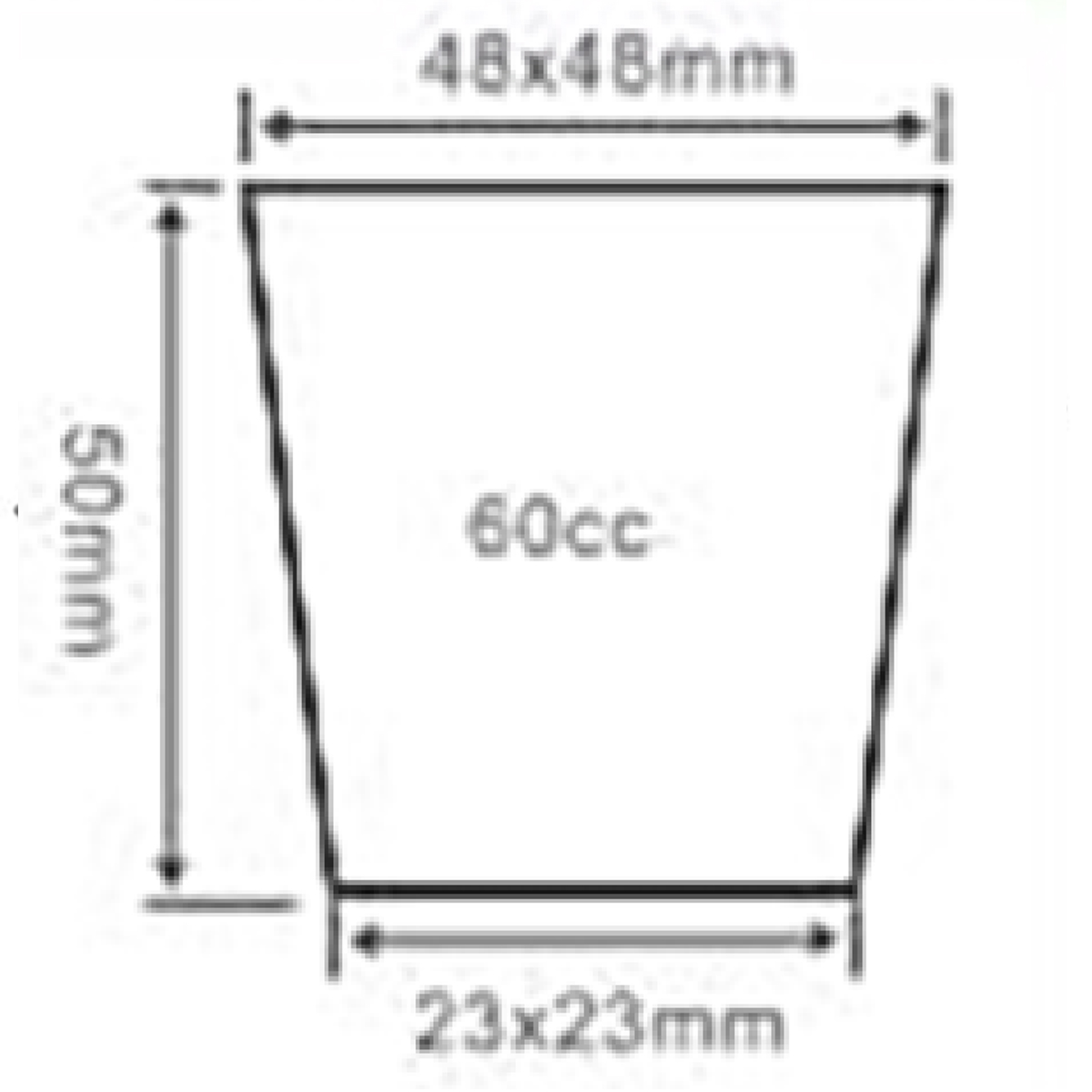 PS 50 Cavity Seedling Tray, 540*280mm, 60CC, 50mm Height