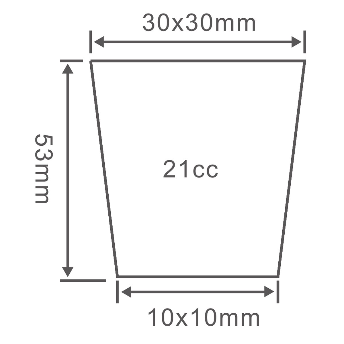 PS 150 Cell Seedling Tray, 515*350mm, 21CC, 53mm Height