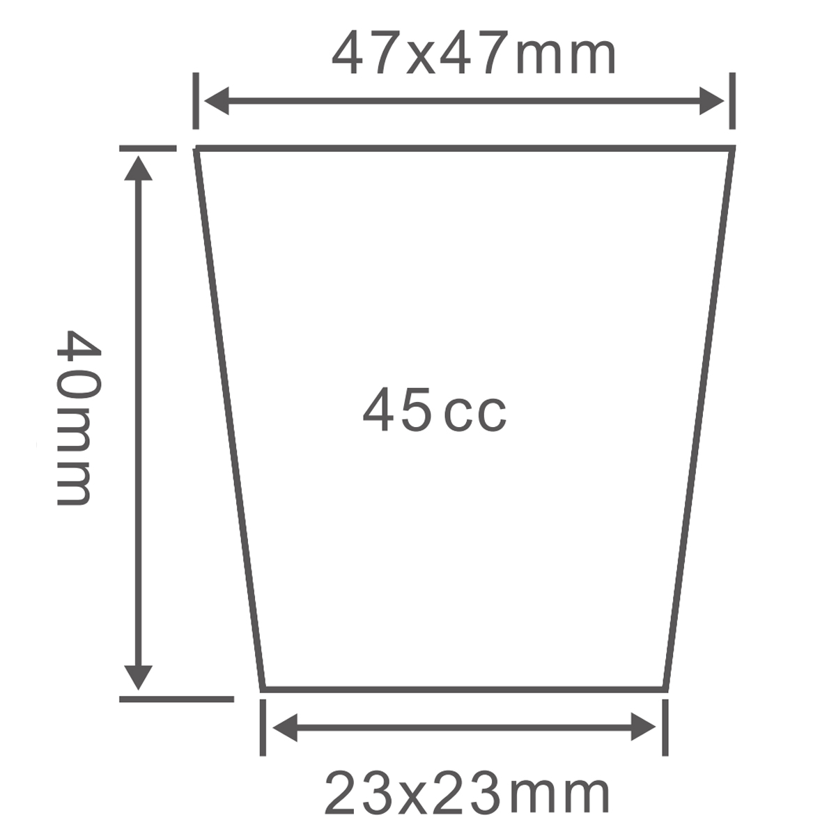 PS 50 Cell Seedling Tray, 515*260mm, 45CC, 40mm Height