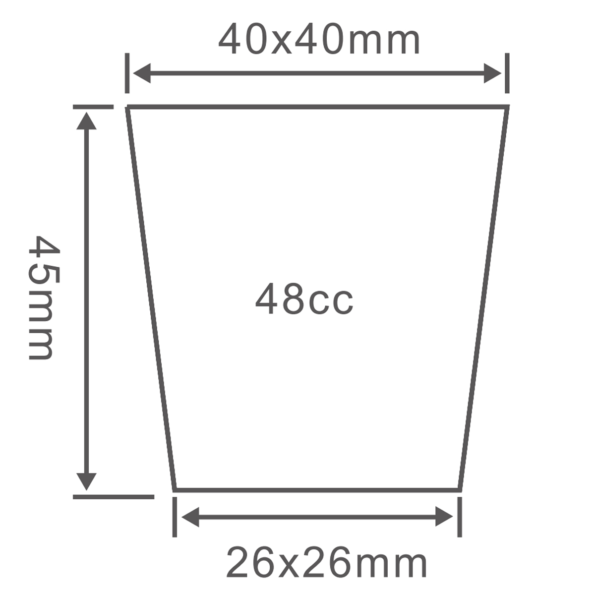 PS 60 Cell Seed Trays, 500*290mm, 48CC, 45mm Height
