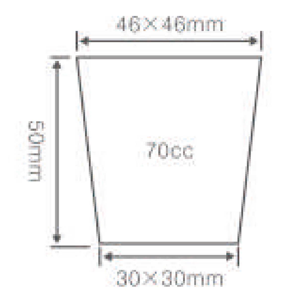 PS 50 Cell Tray, 540*280mm, 70CC, 50mm Height