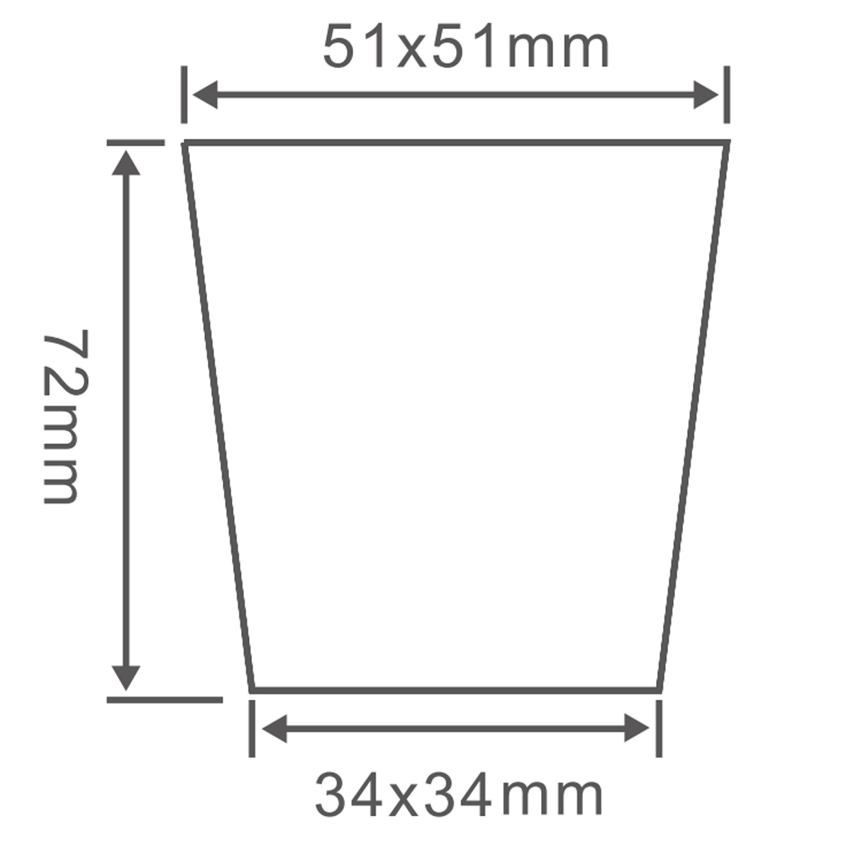 PS 24 Cell Seedling Tray, 506*341mm, 124CC, 72mm Height