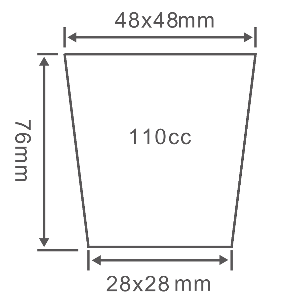 PS 50-Cells Germination Tray, 540*280mm, 110CC, 76mm Height