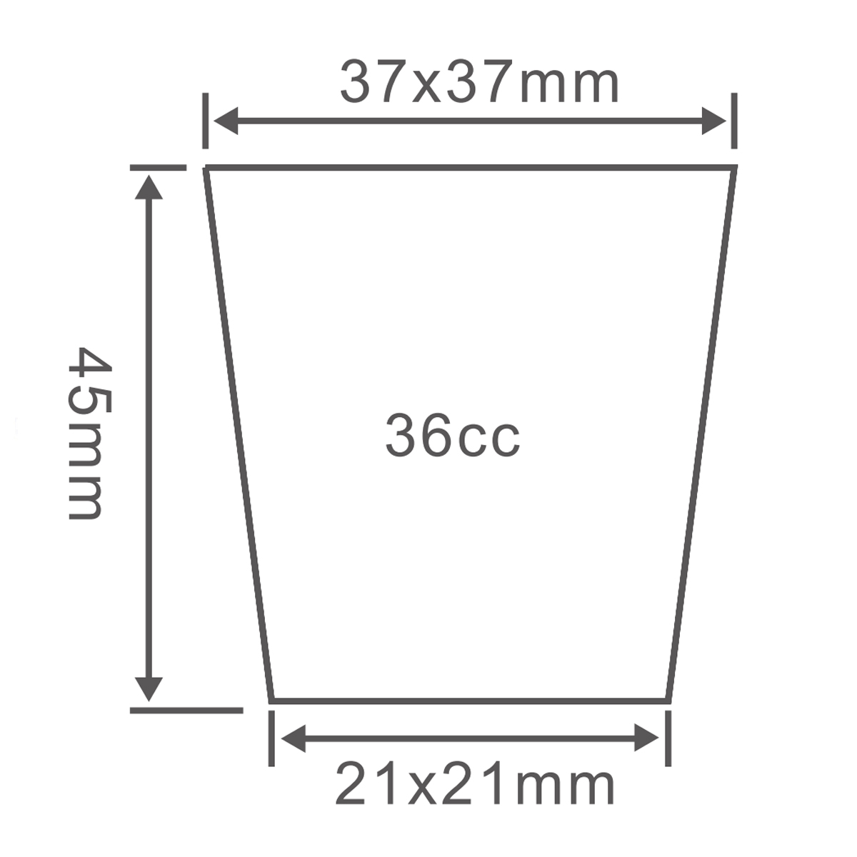 PS 72 Cell Plug Trays, 540*280mm, 36CC, 45mm Height