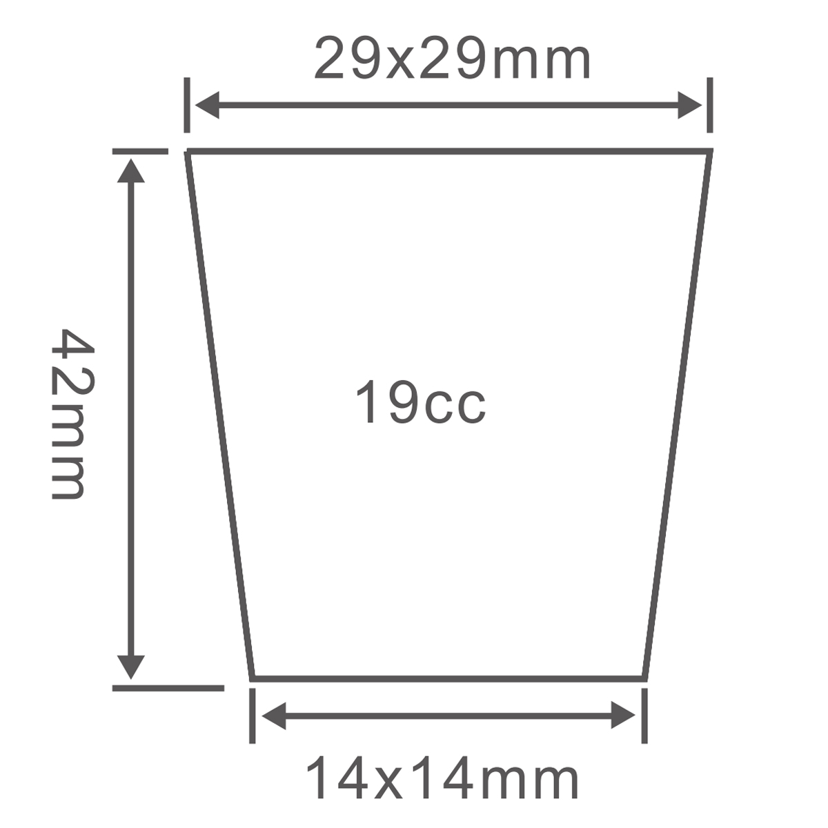 PS 128 Cell Tray, 540*280mm, 19CC, 42mm Height