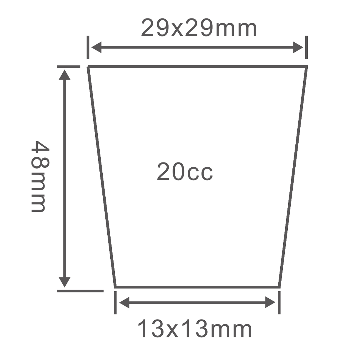 PS 128 Cell Seed Trays, 540*280mm, 20CC, 48mm Height
