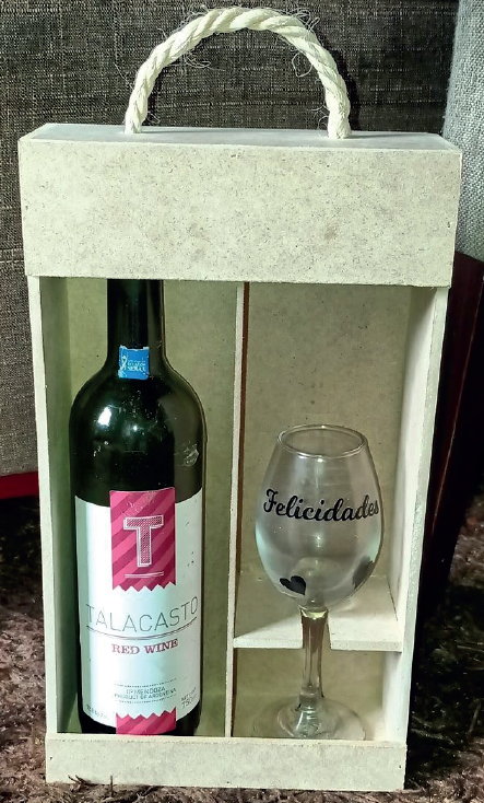 CAJA VINO Y COPA