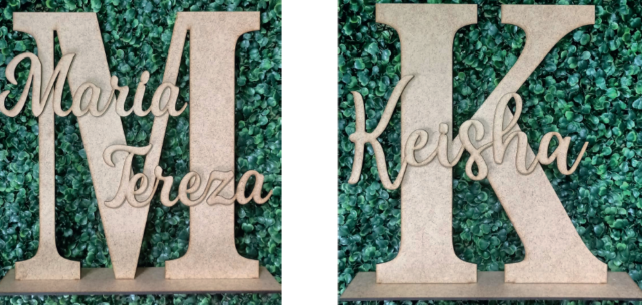 NOMBRES EN MDF CON Y SIN BASE