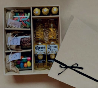CAJA CORONITA CON TAPA