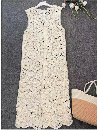 Chaleco tejido crochet