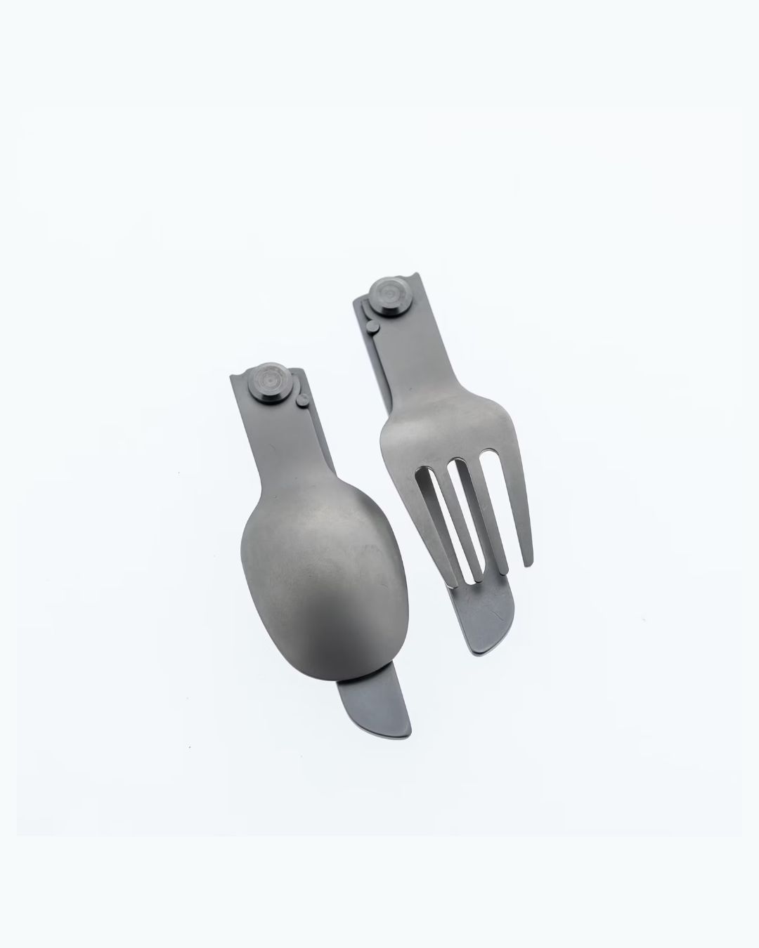 Foldable Titanium Camping Cutlery Set