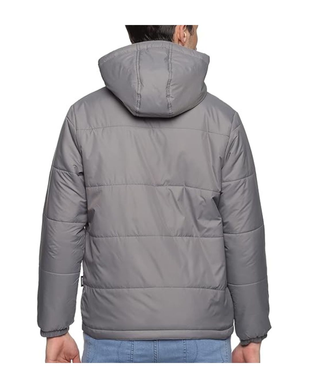 Men's Grey Puffer Winter Jacket
