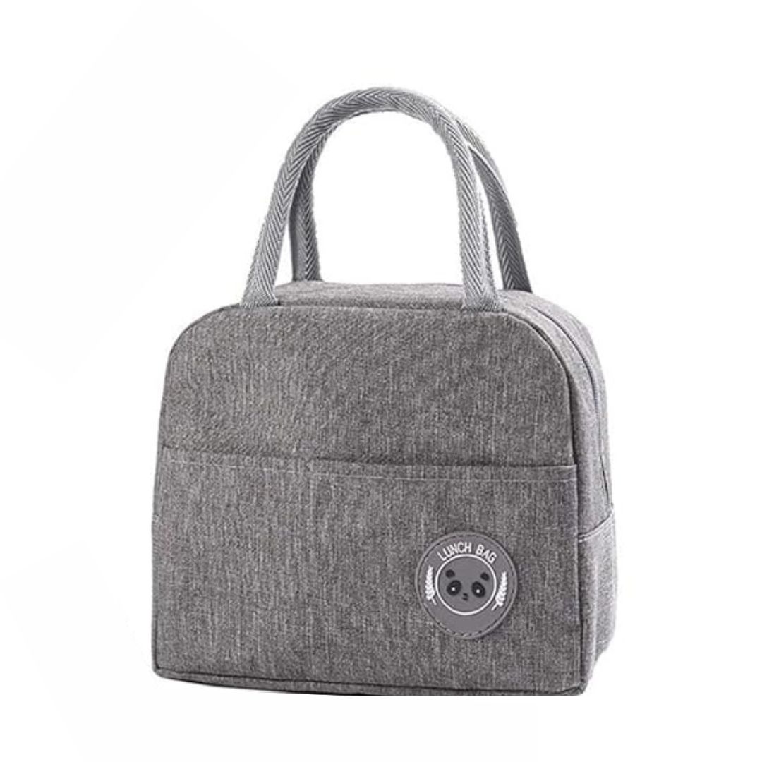 Grey Insulated Lunch Bag