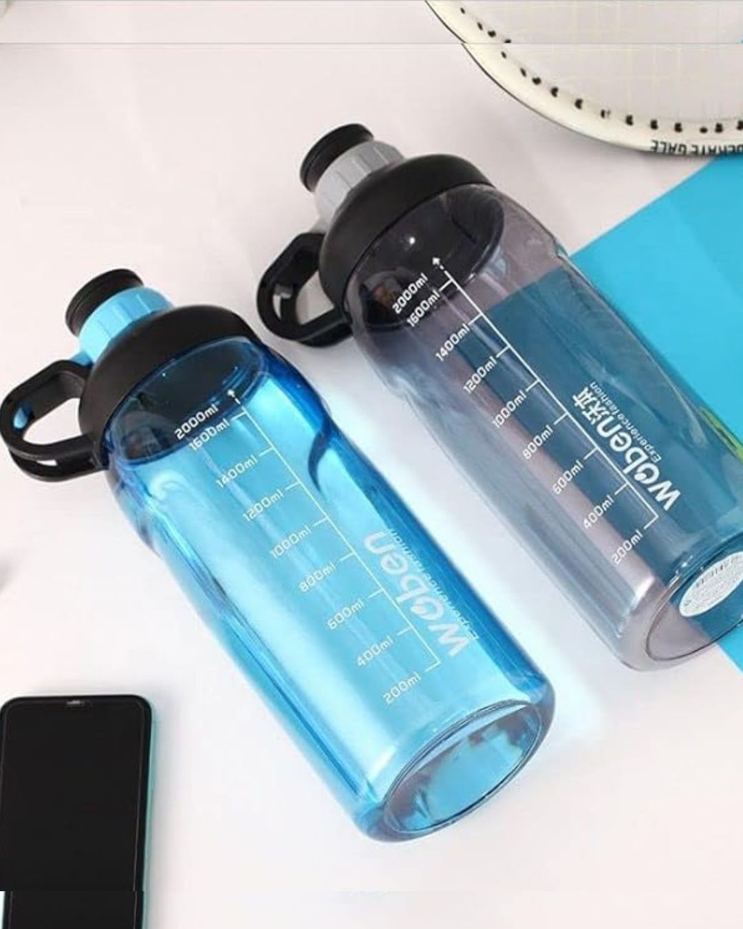Large Capacity Water Bottle 2L