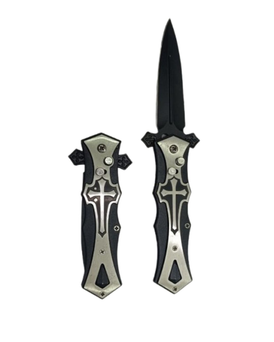 Cross Dagger Button Knife