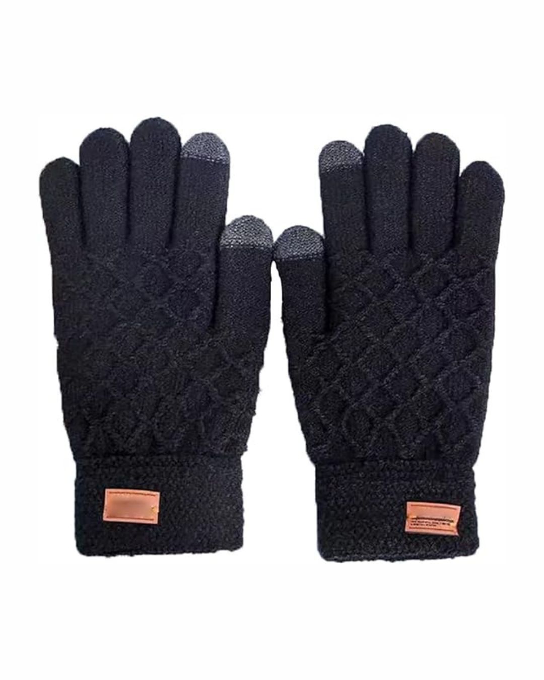 Knitted Gloves Black