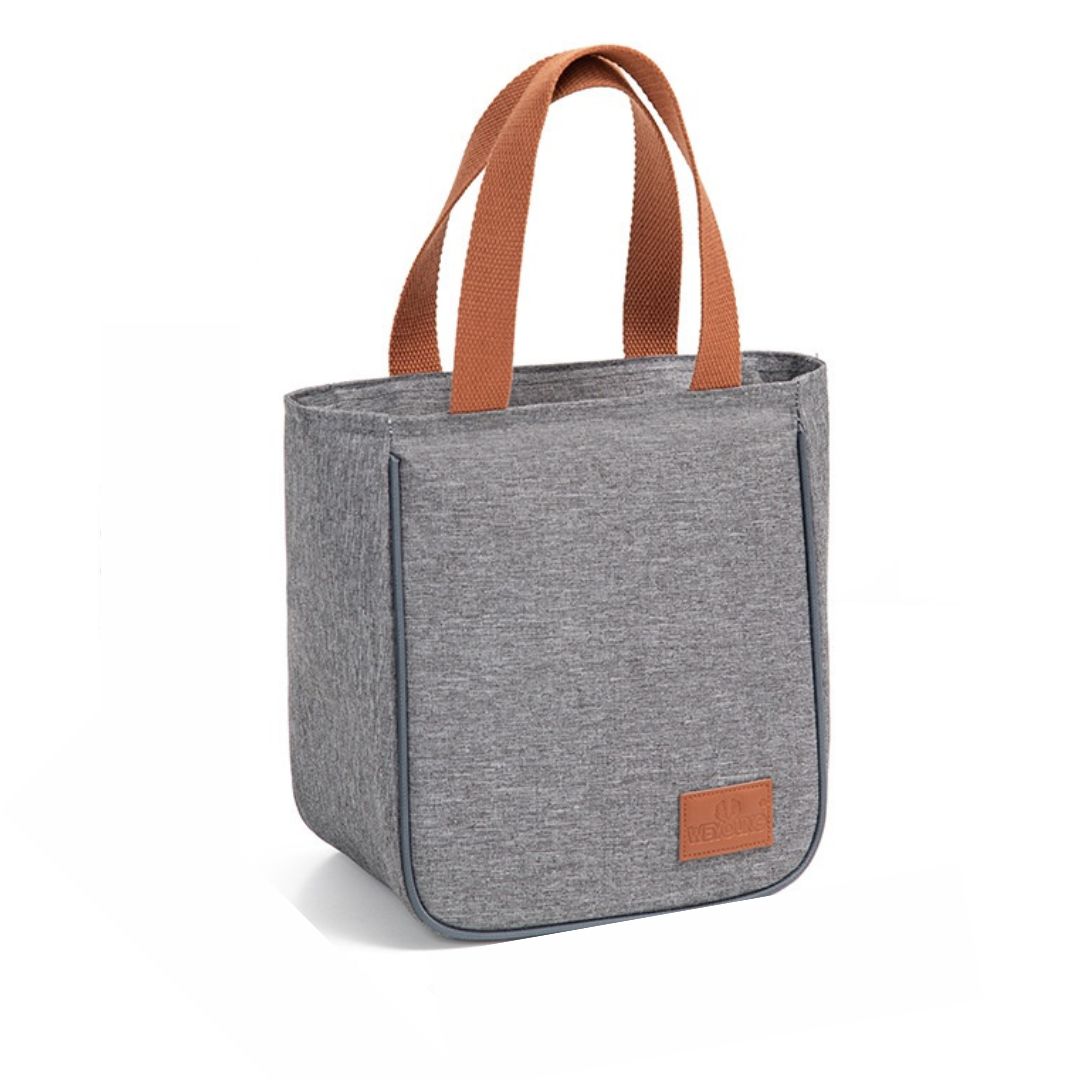Modern Gray Lunch Tote