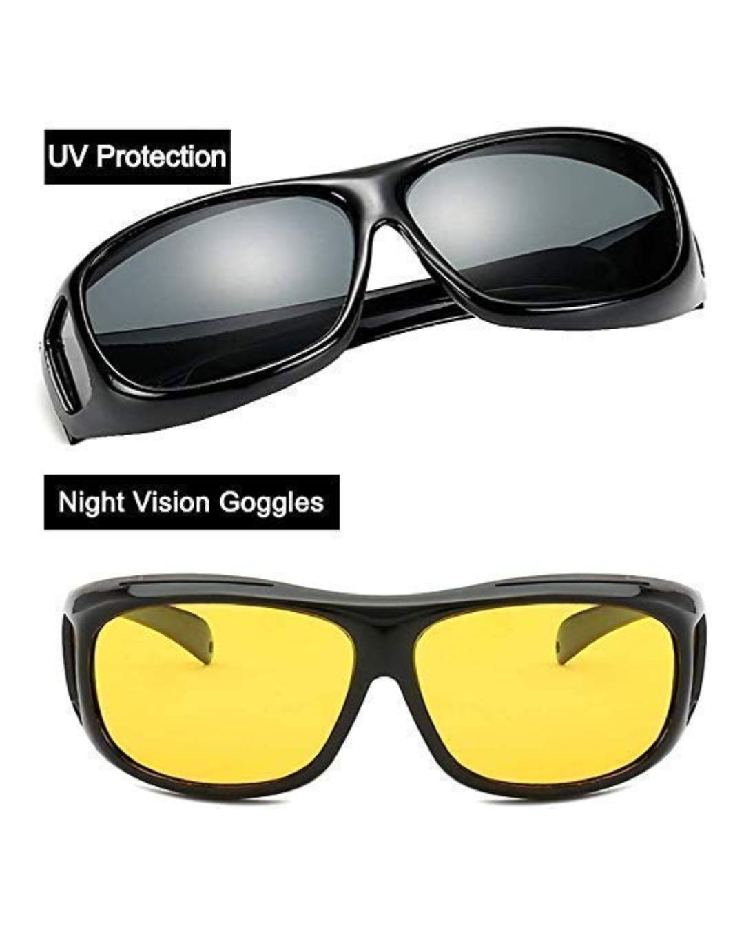 Day Night Driving UV Protected Anti Fog Sunglasses