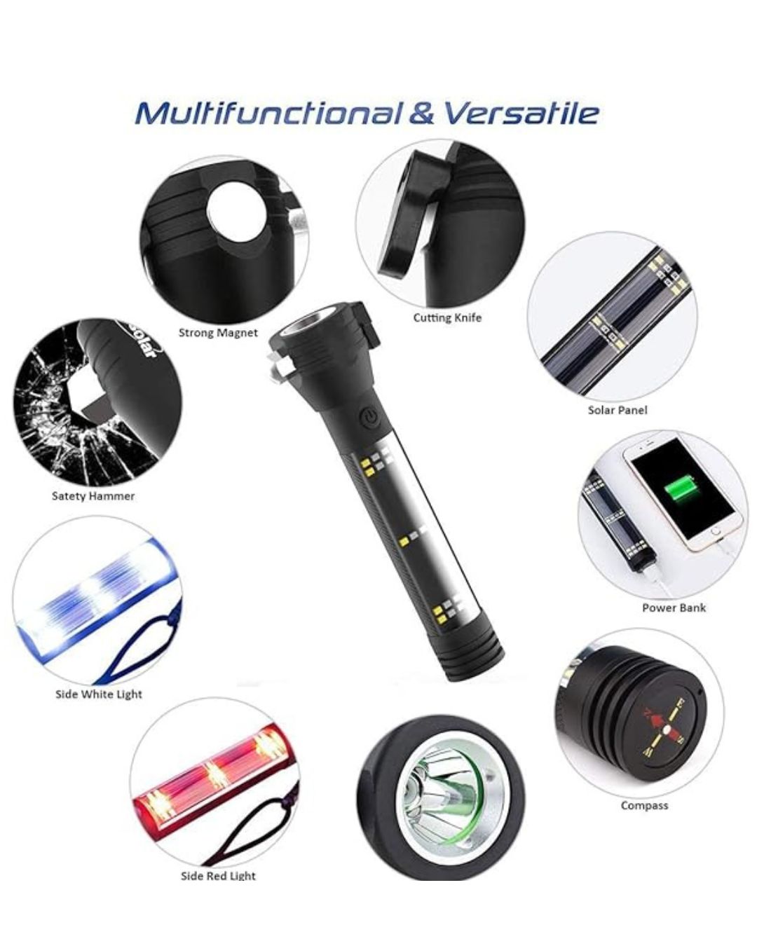 Multifunctional Emergency Flashlight