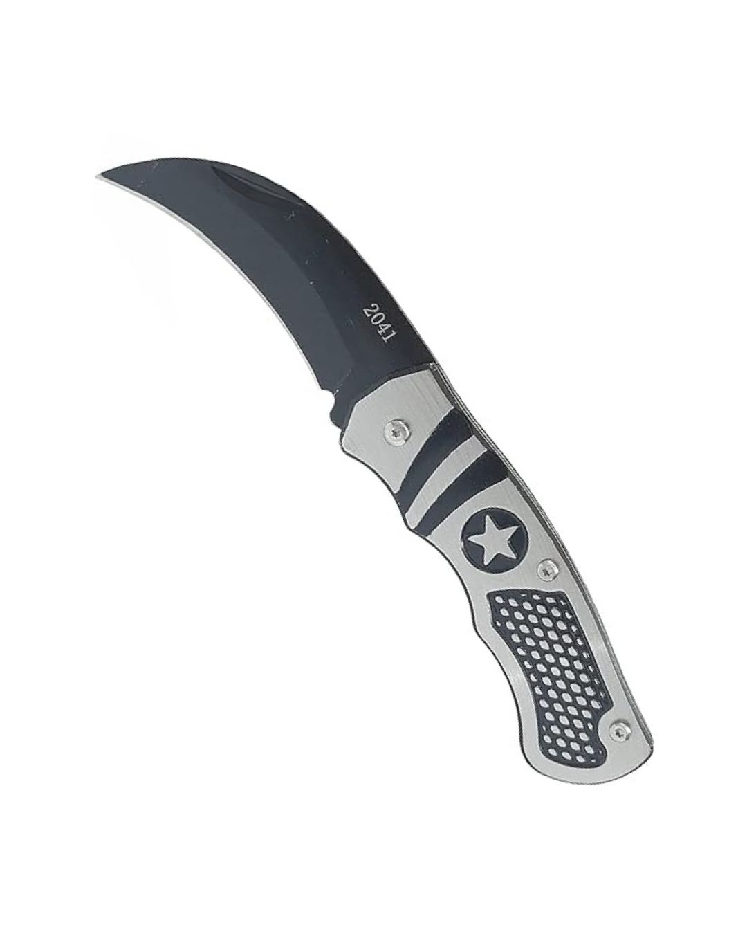 Curved Folding Pocket Knife